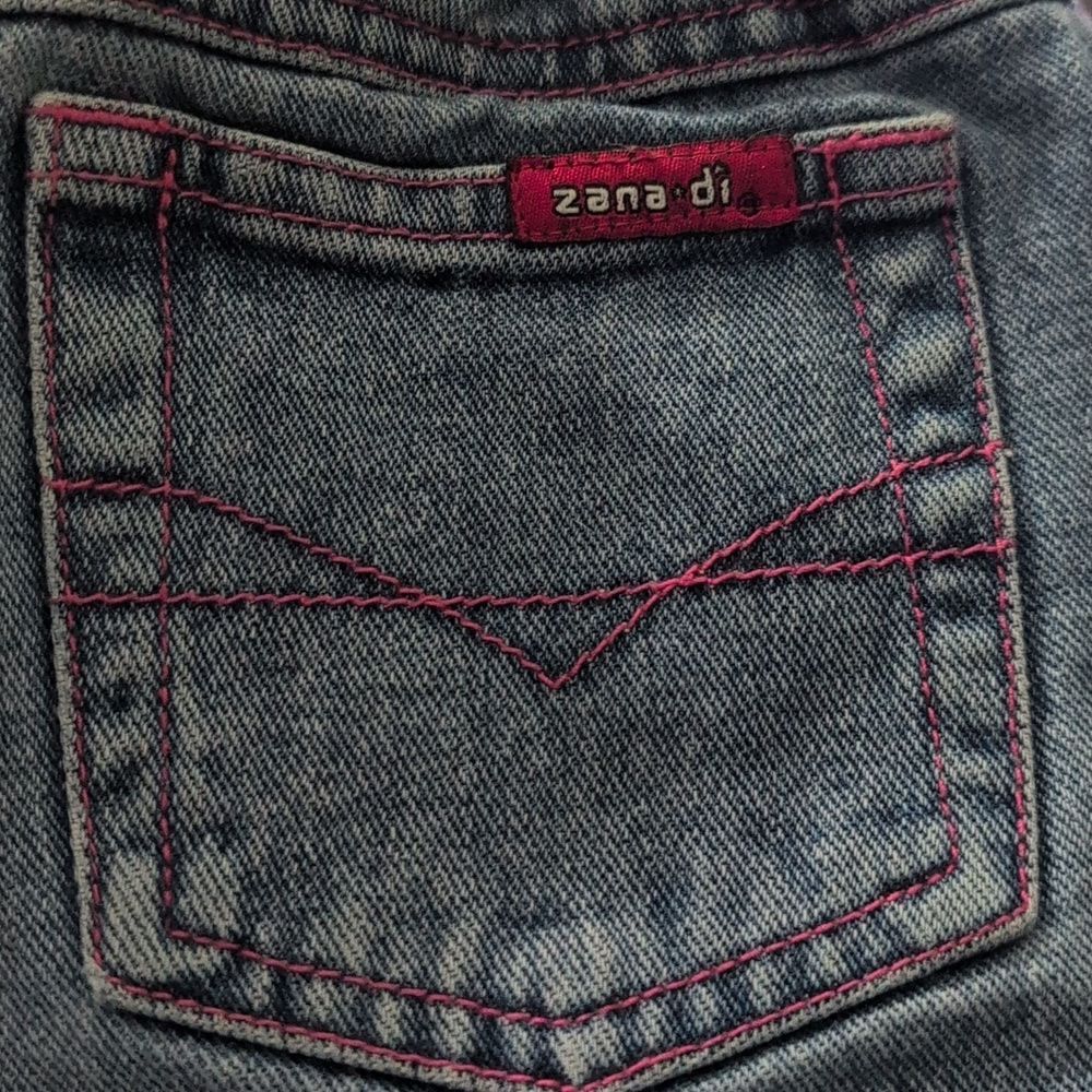 Zana Di Y2K Girls Butterfly Embroidered Denim Jean Shorts Size 6X - Picture 7 of 8